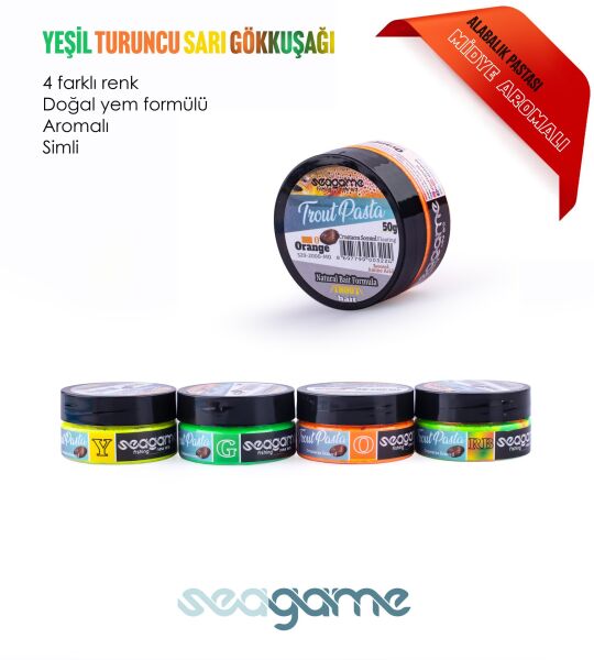 SEAGAME TROUT PASTA ALABALIK HAMURU MİDYE GÖKKUŞAĞI 50G