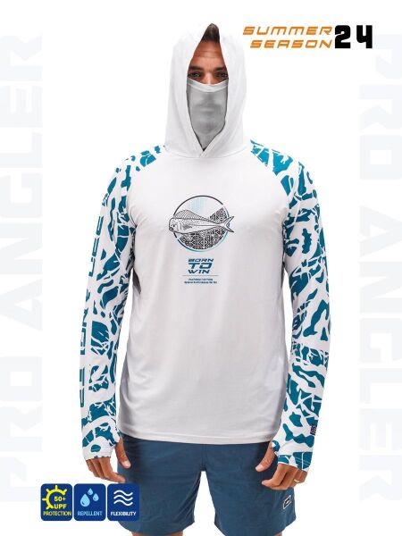 Fujin Pro Angler S24 Buff&Hoodie Lambuka Green #S