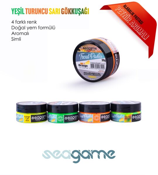 SEAGAME TROUT PASTA ALABALIK HAMURU PEYNİR TURUNCU 50G