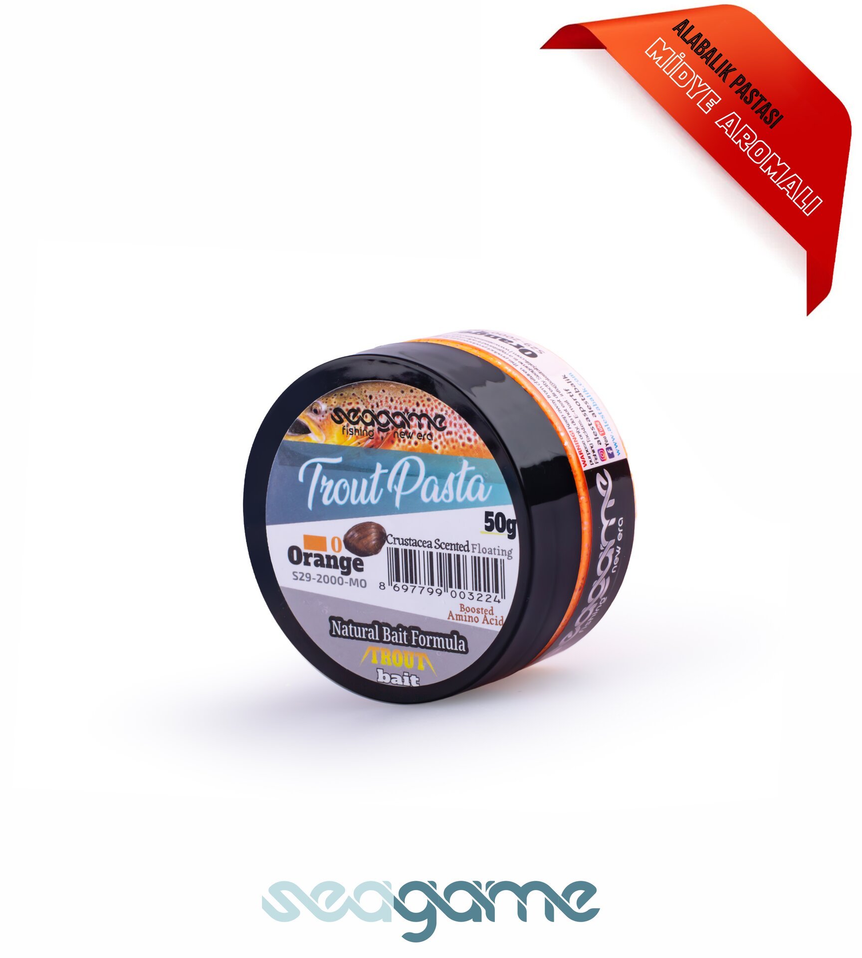 SEAGAME TROUT PASTA ALABALIK HAMURU MİDYE TURUNCU 50G