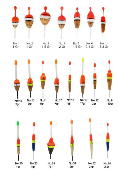 Mantar / Ahşap Şamandıra 25P