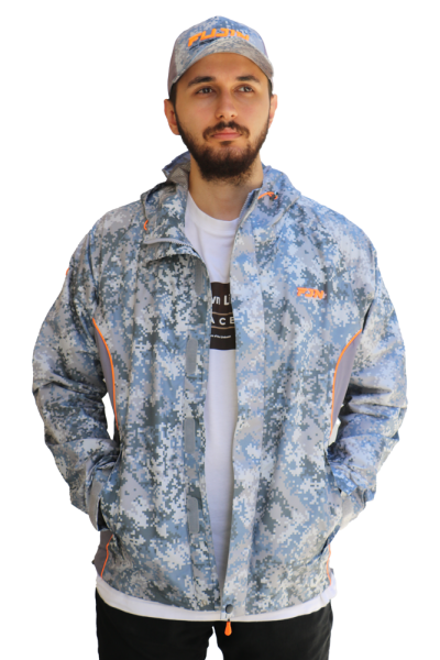 Fujin Raincoat Yağmurluk Grey Camo
