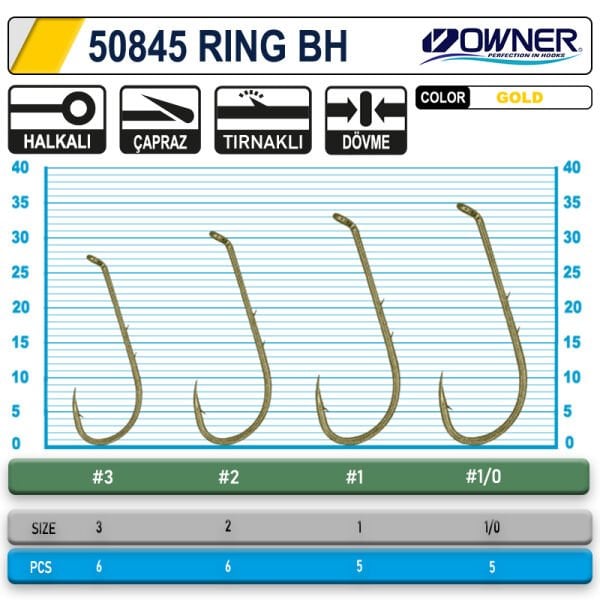 Owner 50845 Ring Bh Oxidized Gold İğne