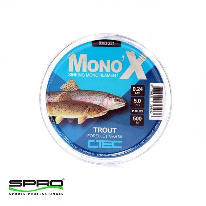 SPRO C-TEC MONO X TROUT 0.24mm 500m Misina 1/1