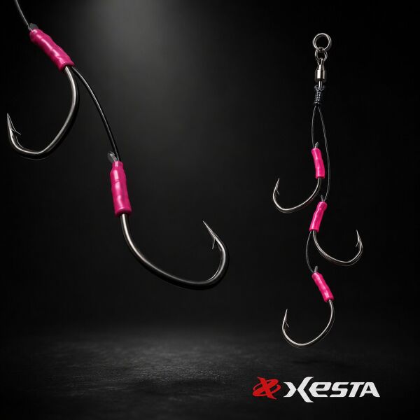 XESTA TRIPLE CLAW DEEP TUNE LONG ASSIST 2/0-3/0