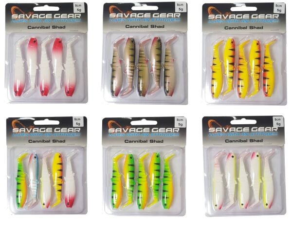 Savage gear Cannibal 8cm 5 Adet Sahte Balık