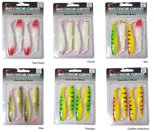 Savage gear Cannibal 10cm 4 Adet Sahte Balık
