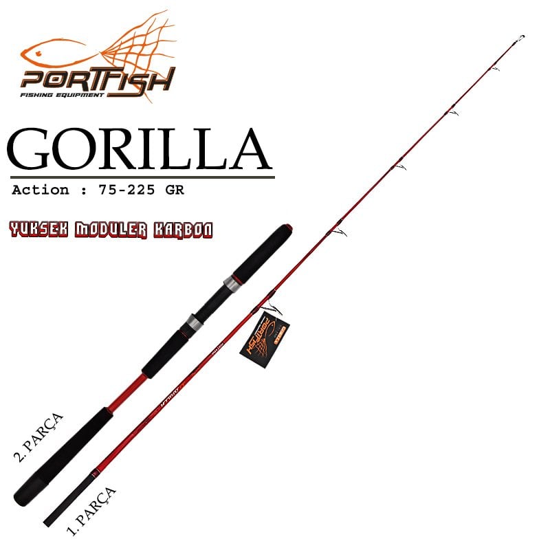 Portfish Gorilla Jig Kamış 180 cm (Yedek Parça)