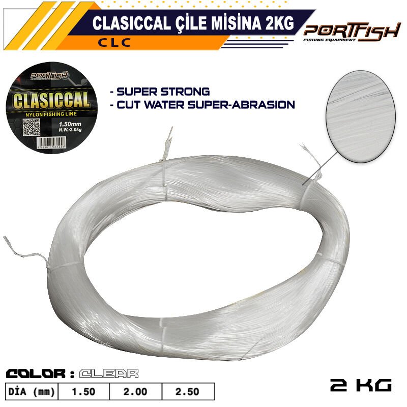 Portfish Clasiccal Çile Misina 2Kg (Ekonomik)