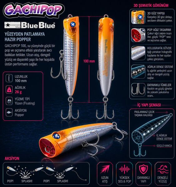 GACHIPOP 100 POPPER 26G #27