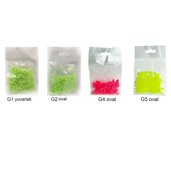 Silikon Boncuk Soft Fosforlu 100p Yuvarlak Yeşil