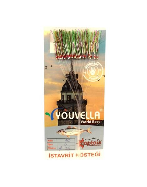 Çinekop Kösteği UV-GLOW Simli Youvella Kartonda 50 İğne 0.25mm Köstek