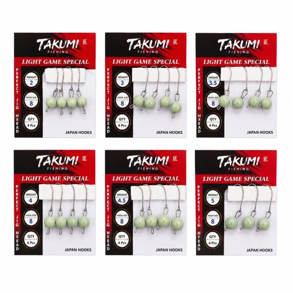 JİGHEAD LRF MAFSALLI GLOW 4 LÜ PAKET 3.5 GR