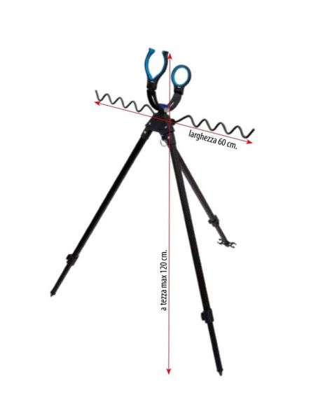 Lineaeffe 6313054 Tripod Teleskobik Ayarlanabilir Kamış Sehpası 120cm