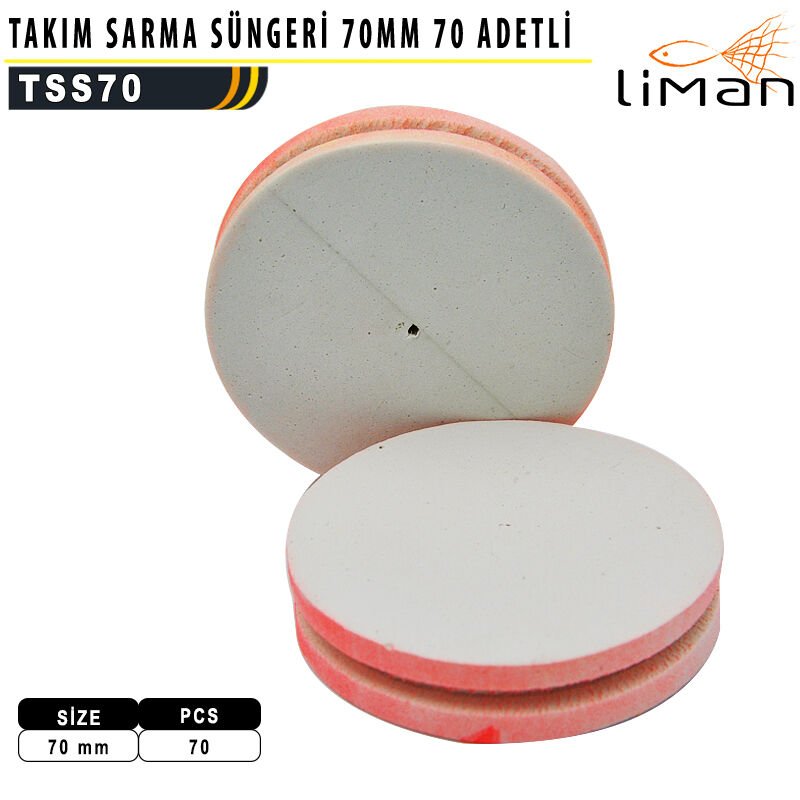 Liman Takım Sarma Süngeri 70 mm - 65 adetli
