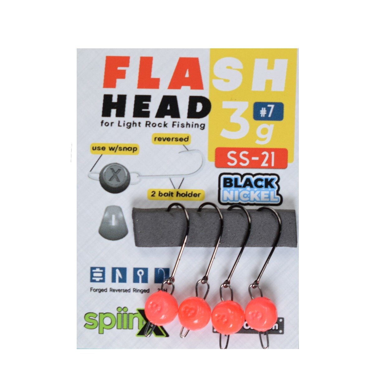 SPIINX FLASH HEAD JIGHEAD UV PEMBE  3G #8 4P