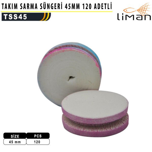 Liman Takım Sarma Süngeri 45 mm - 60 adetli