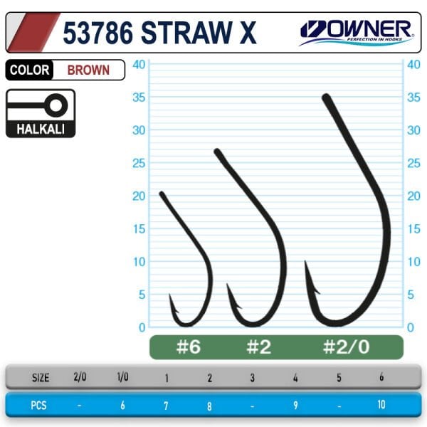 Owner 53768 Straw X Brown İğne
