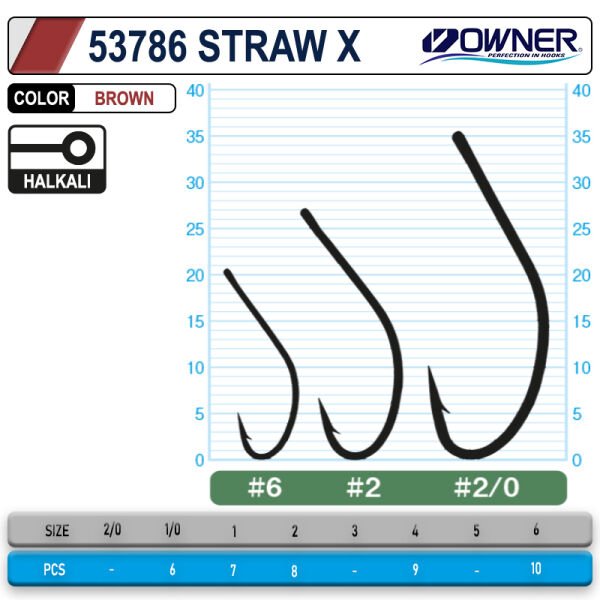Owner 53768 Straw X Brown İğne