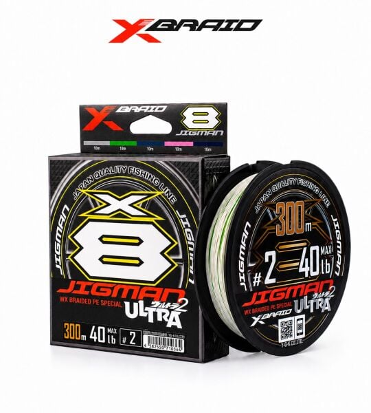 YGK X005 JIGMAN ULTRA PE X8 300M 18.14KG 0.235 MULTİCOLOR
