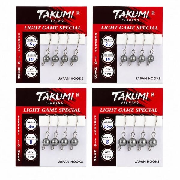 JİGHEAD LRF MAFSALLI NİCKEL 4 LÜ PAKET 3.5 GR