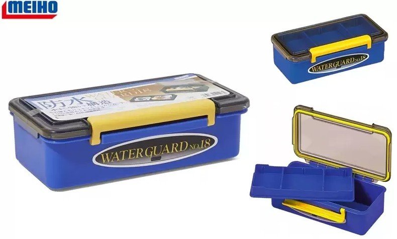 Meiho Water Guard 18 Su Geçirmez Malzeme Kutusu - Mavi