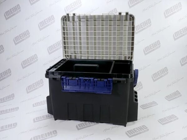 Meiho Bucket Mouth BM-9000 Siyah Takım Kutusu + Hard Belt BM-200 Askı