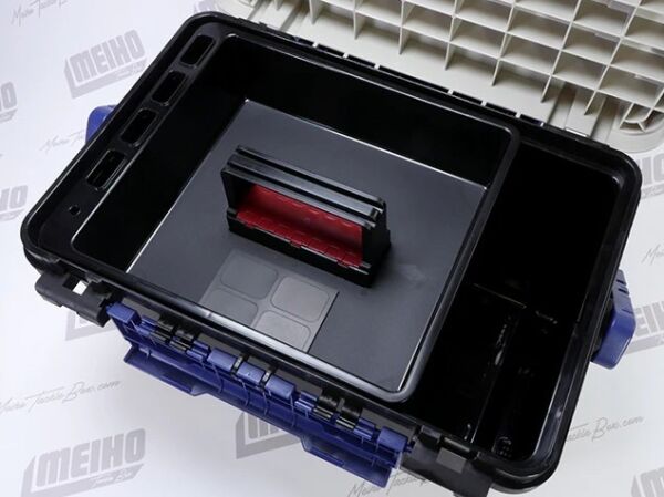 Meiho Bucket Mouth BM-9000 Siyah Takım Kutusu + Hard Belt BM-200 Askı