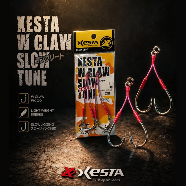 XESTA W CLAW HOLD TUNE ASSIST IĞNE DOUBLE 3 CM #4/0 2P