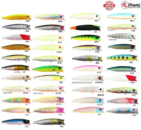 Usami Combo Pop 100F 12.1 G Maket Balık 604