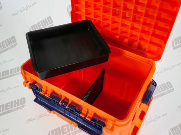 Meiho Bucket Mouth BM-5000 Combo (Takım Kutusu Turuncu + Rod Stand BM300L Siyah + Multi Holder BM-30)