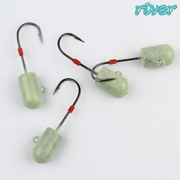 River Hunter Jig Head Glow 4P 4 GR