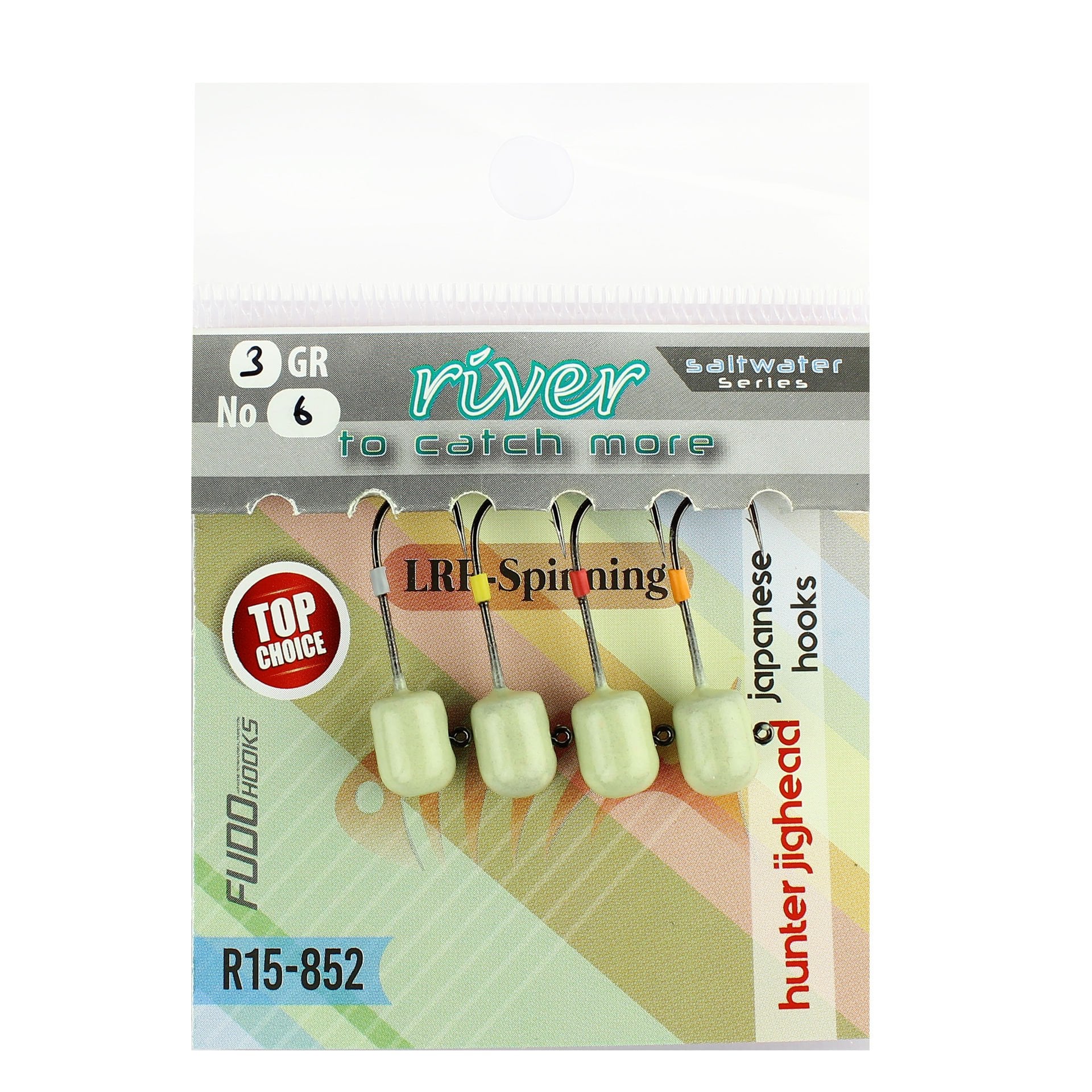 River Hunter Jig Head Glow 4P 4.5 GR