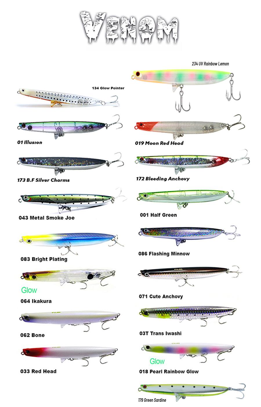 Fujin Venom 120mm 20gr Su Üstü Maket Balık