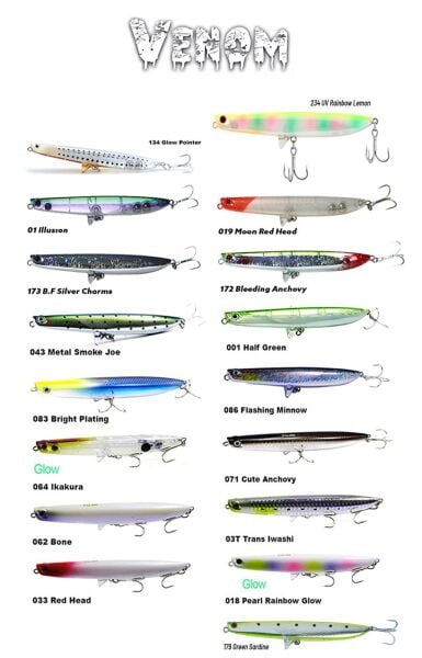 Fujin Venom 120mm 20gr Su Üstü Maket Balık