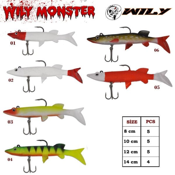 Wily Monster Turna Silikon 12 cm 25 gr
