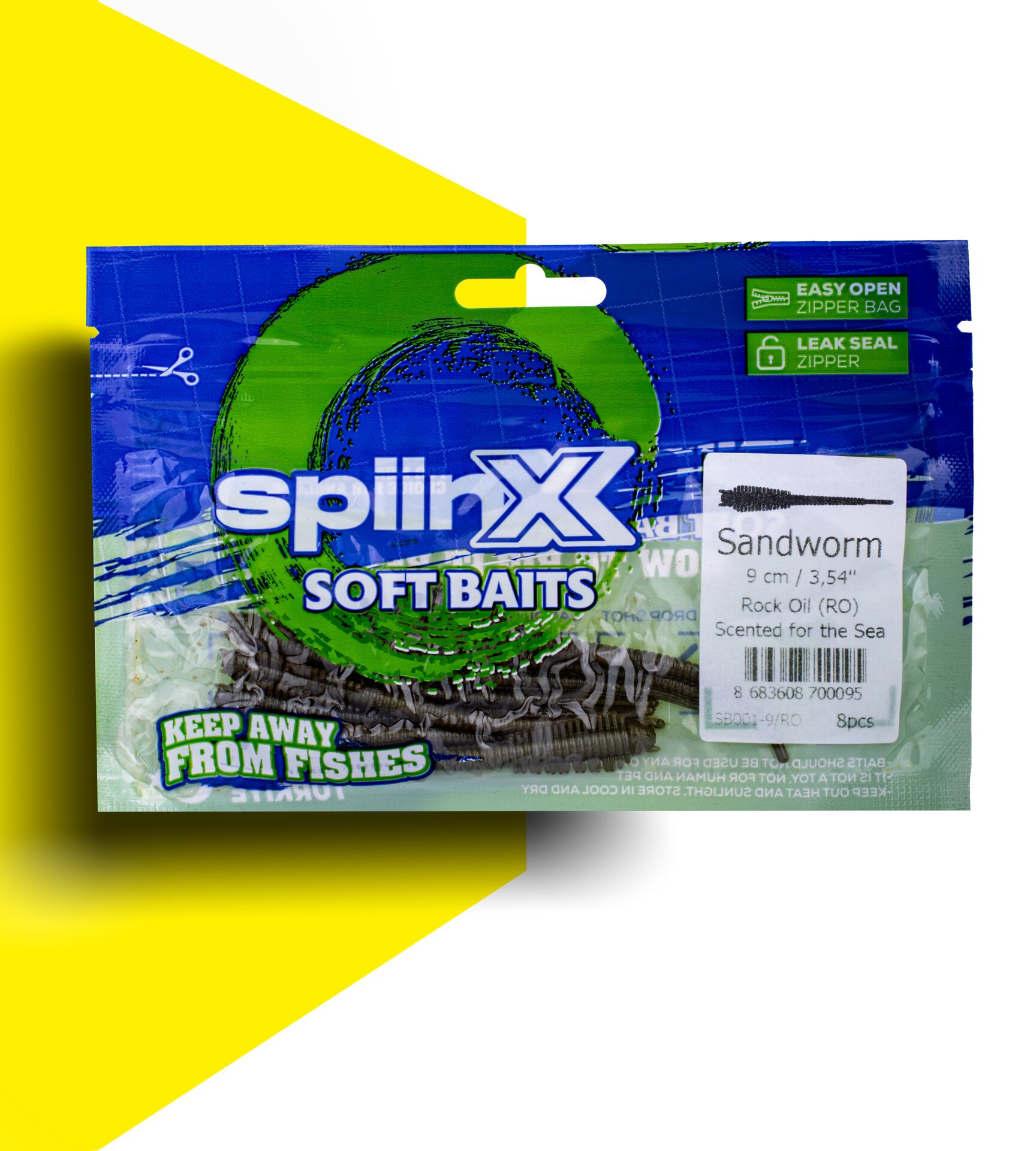 SPIINX SANDWORM SİLİKON 9CM 8P ROCK OIL