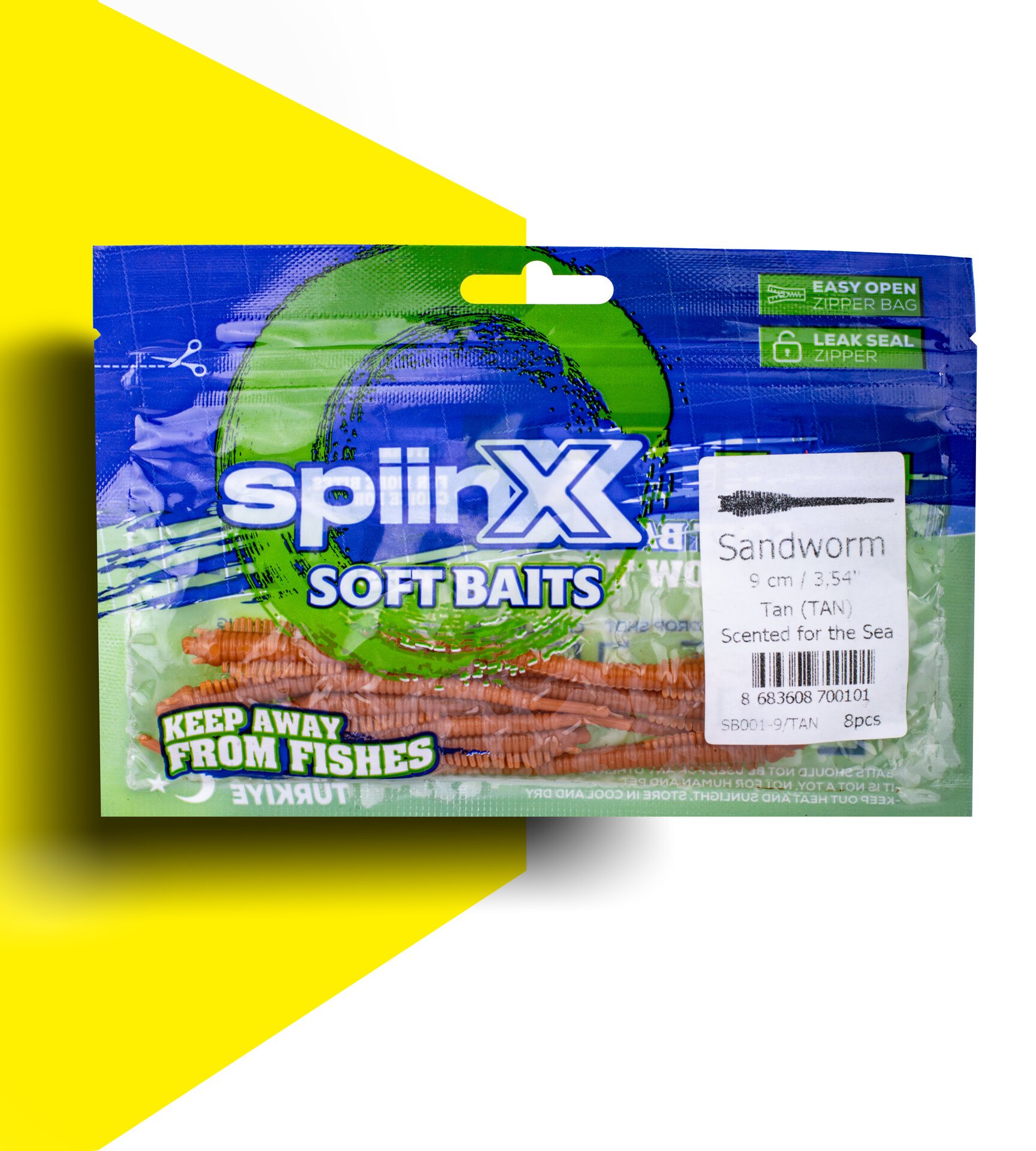 SPIINX SANDWORM SİLİKON 9CM 8P TAN