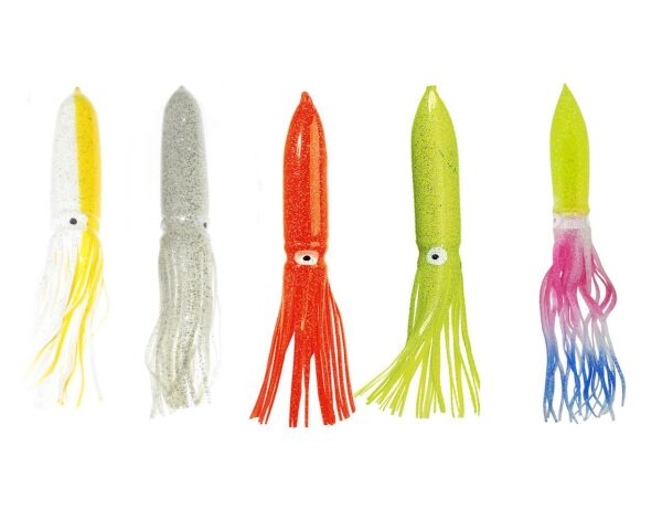 Fladen Dev Silikon Kalamar Fosforlu 30 cm