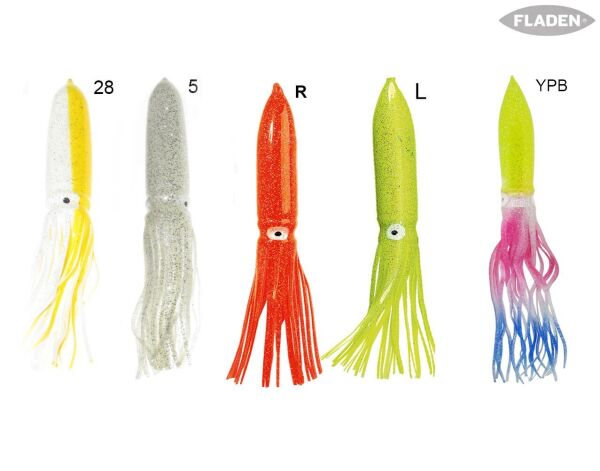 Fladen Dev Silikon Kalamar Fosforlu 30 cm