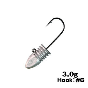 XESTA BULLET RIBHEAD JIG HEAD #6 4P 3.0G