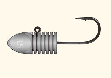 XESTA BULLET RIBHEAD JIG HEAD #6 4P 3.5G