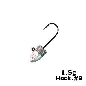 XESTA BULLET RIBHEAD JIG HEAD #8 4P 1.5G