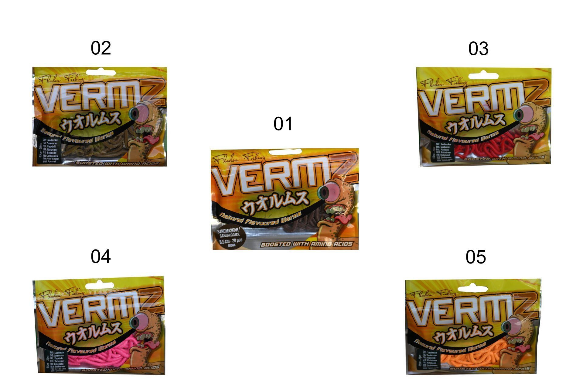 Fladen Vermz Kum Solucan, 8.5 cm 20P