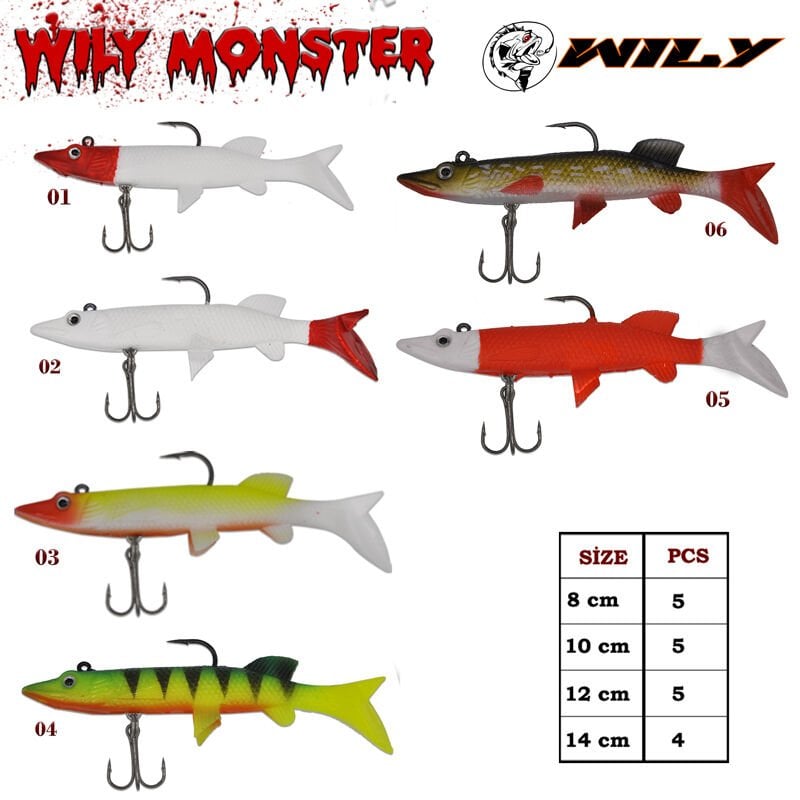 Wily Monster Turna Silikon 10 cm 14 gr
