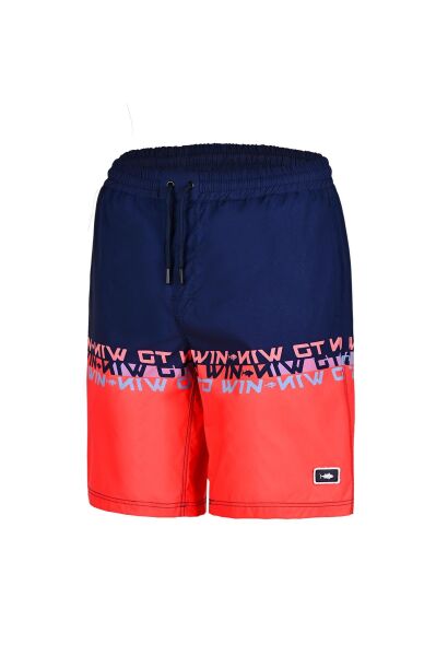 Fujin Pro Angler Board Short Mayo Scarlet Dark Navy